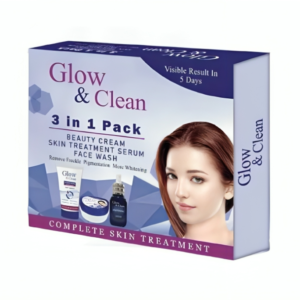 مجموعة Glow & Clean للوجة 3 في 1